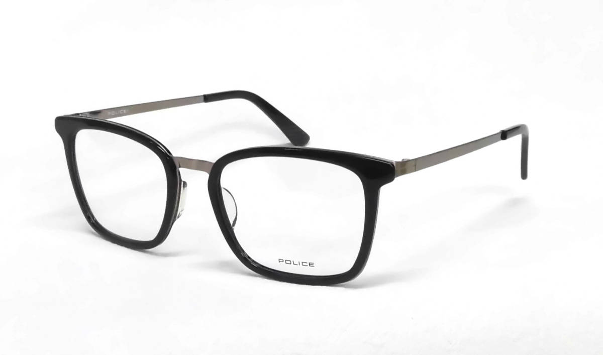 新品★調光度付きサングラス★POLICEポリス VPL425J ブラックセルリムウエリントン★定形外送料無料★UVカット度付きカラーレンズ選択可拍卖
