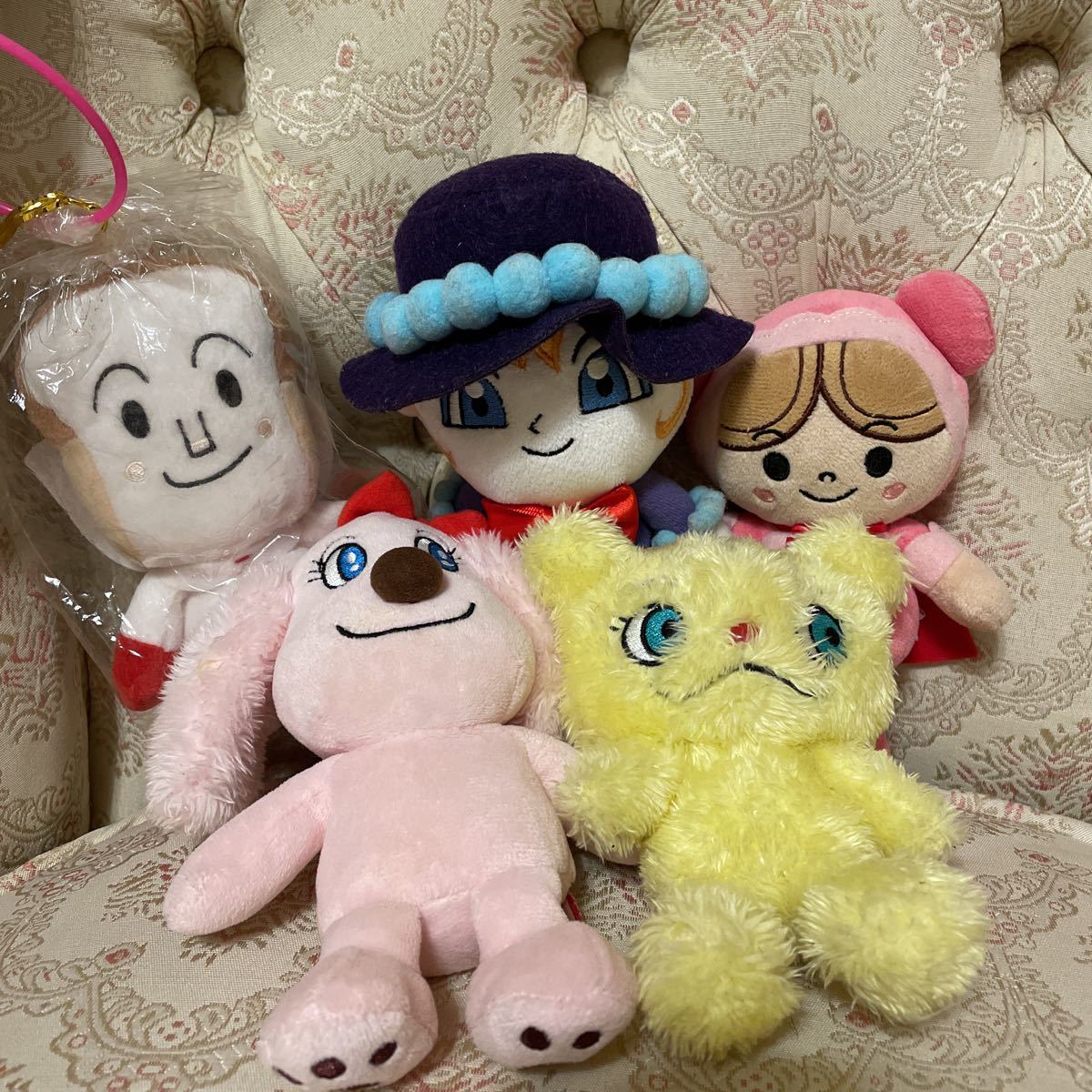 ぷりちぃビーズ☆ぬいぐるみ ☆アンパンマン ☆5点セット☆拍卖