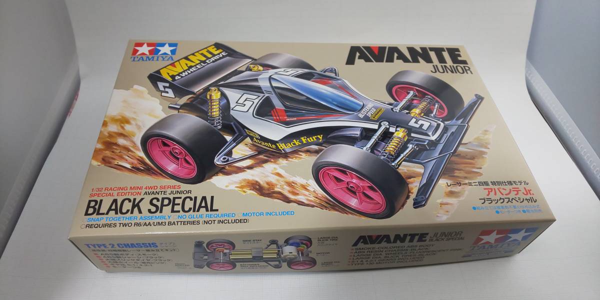 ■ 即決 レーサーミニ四駆 特別仕様モデル アバンテJr.ブラックスペシャル 新品 未使用 ジュニア 田宮 タミヤ TAMIYA拍卖