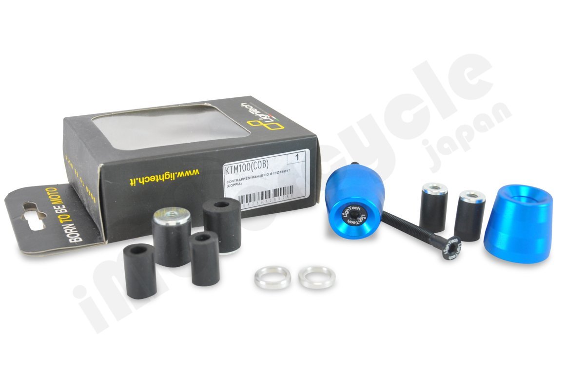 【国内在庫】LIGHTECH ライテック ハンドルバーウェイト 汎用 d.12/13/17 / DIAVEL / MONSTER / GSXS 1000 / STREET TRIPLE 675 (青)拍卖