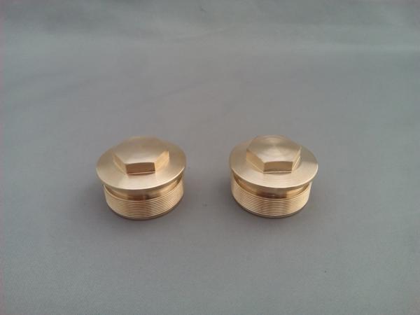 弁天部品 400SS マッハ KH400 フロントフォーク トップキャップ ボルト 真鍮 ブラス(修理)(レストア)などに拍卖