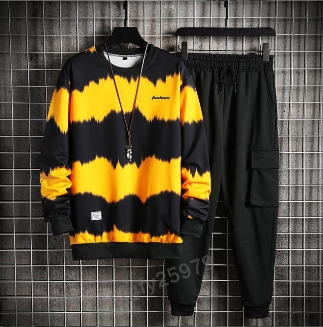 I216☆新品春ジャージメンズセットアップ上下セット スウェット 部屋着 運動着 トレーニングウェア ジャケット ロングパンツ M~5XL拍卖