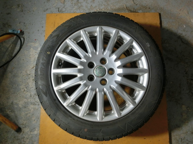Sタイプ ホイール 1本 平成17年 GH-J01FC タイヤ付 235/50R17インチ 7.5J 純正 ジャガー3.0S 2005y 12.7万km ii拍卖