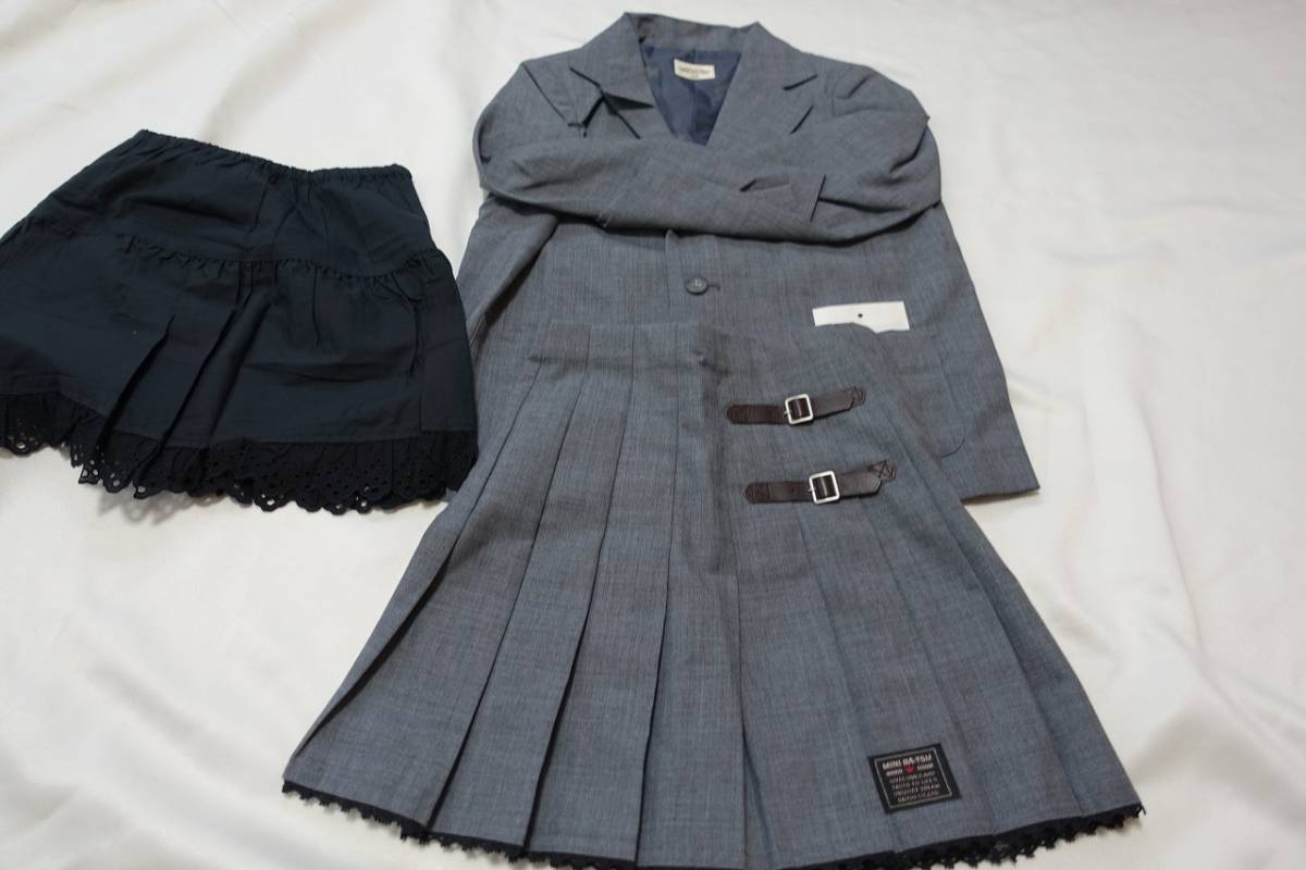 ★☆MINI-BATSU 女児120 セットアップ 2ピース インナー付 未使用品☆★拍卖