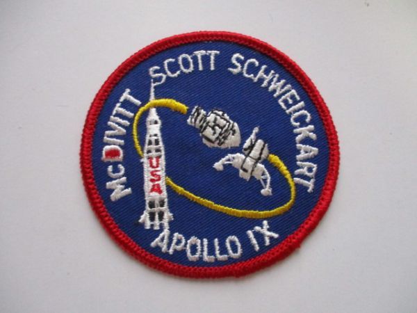 【送料無料】80s アポロ計画『アポロ9号』APOLLOⅨ 刺繍ワッペン/パッチUSAアップリケ宇宙飛行士ロケットJAXAスペースシャトル宇宙船 U4拍卖