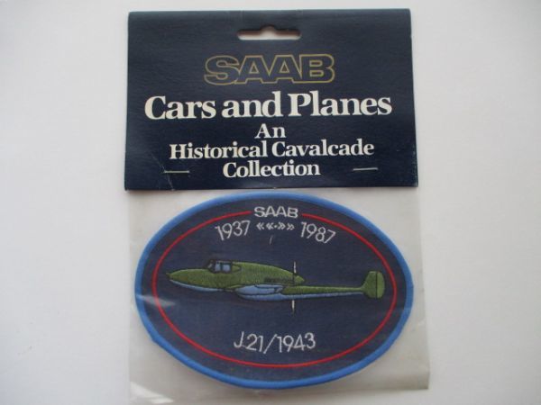 【送料無料】SAABサーブ『J21/1943』刺繍ワッペン/戦闘機スウェーデン軍Planes航空機ビンテージ軍用機patchesパッチ飛行機ミリタリー H1拍卖