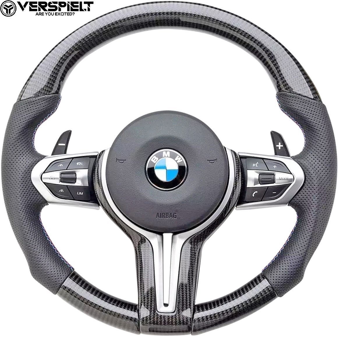 【M's】BMW F87 M2 F80 M3 F82 F83 M4 (Mシリーズ) Verspielt ガングリップ コンビ ステアリング ハンドル // ファスピエルト 室内 パーツ拍卖