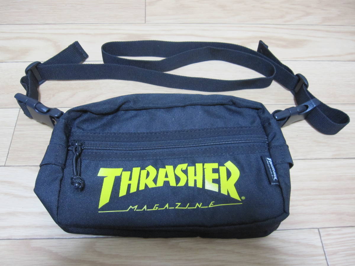 ☆THRASHER スラッシャー ショルダーバッグ 黒☆拍卖