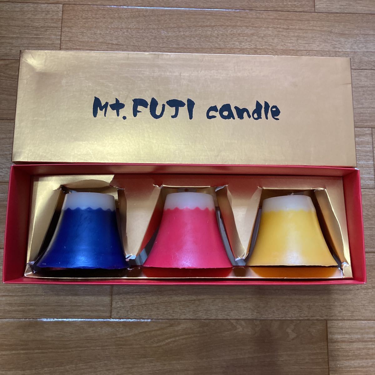 富士山キャンドル☆三つセット☆未使用☆ろうそく☆押拍卖