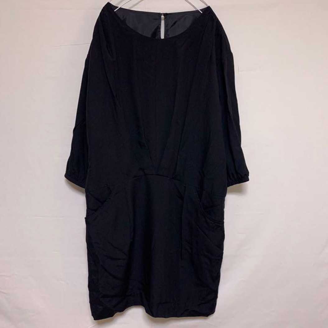 【新品】 PINCEAU パンソー ワンピース リヨセル てろてろ 黒 ブラック拍卖