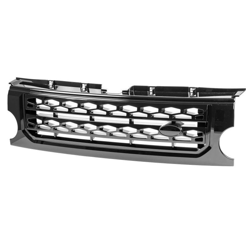 ランドローバー用ディスカバリー3 L319用 2005-2008 光沢グロスブラック フロントバンパーグリル ディスカバリー4スタイル拍卖