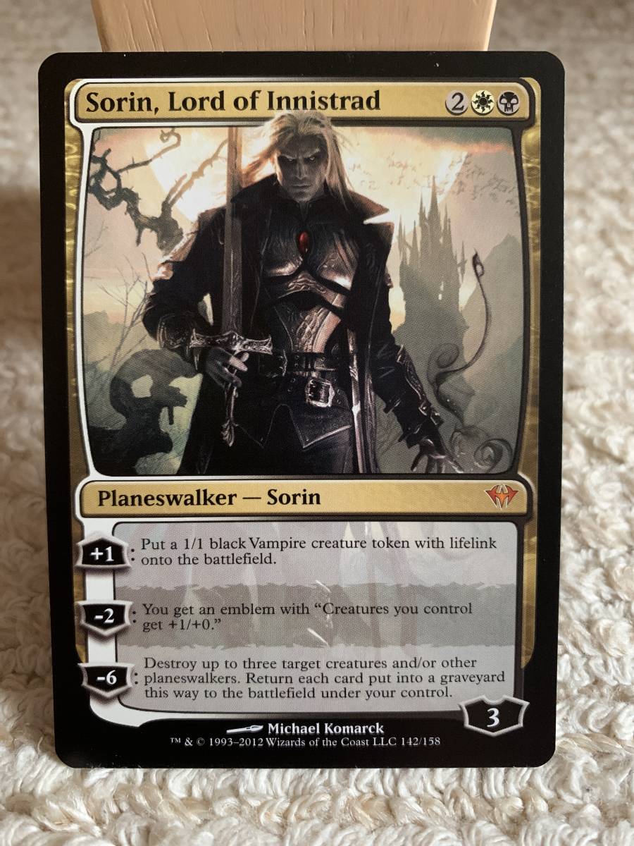 闇の隆盛 初版 イニストラードの君主、ソリン/Sorin, Lord of Innistrad 英語版 新品美品拍卖