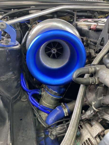 100パイ タービンファンネル 青 T51R T88 TO4 RB26 2JZ 13B SR20 1JZ GT-R JZA80 FD3S S13 S14 S15 180SX JZX90 中古HKSより新品 送料無料拍卖