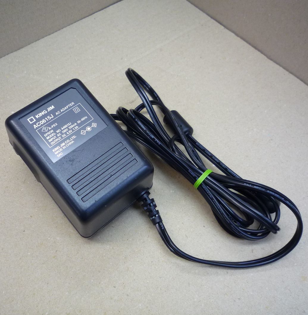 KING JIM テプラ用 ACアダプター AC0615J 中古品 キングジム 純正拍卖