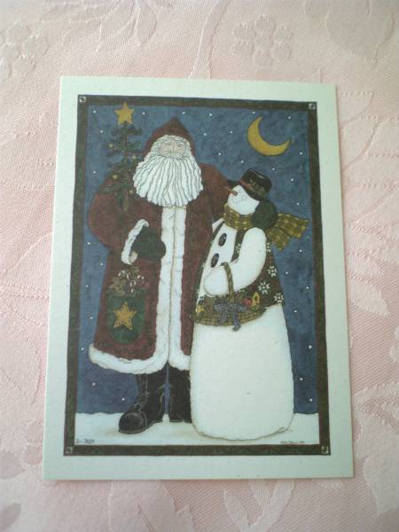 Legacy クリスマスミニメーセージカード 3枚組♪サンタと一緒拍卖