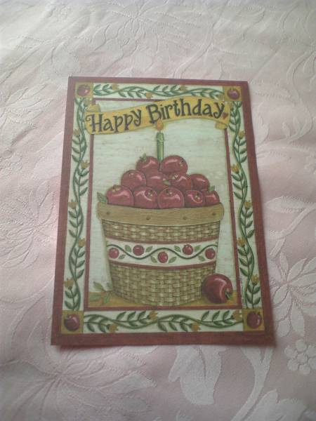 Legacy USA ☆;:*バースデーポストカ-ド☆; リンゴ拍卖