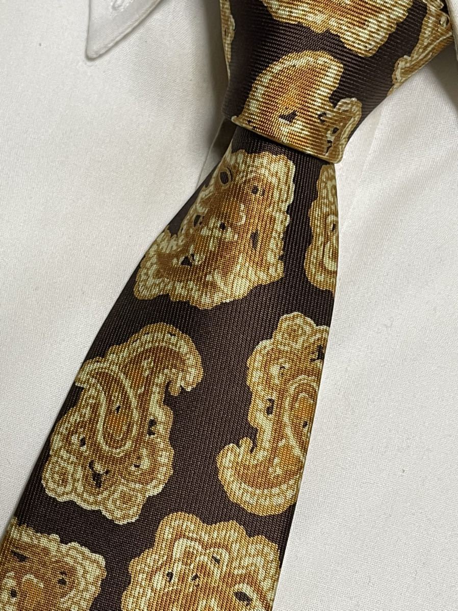 新品未使用タグ付 ″MACKINTOSH×DAVID EVANS″ マッキントッシュ×デヴィッドエバンス 36オンス ペイズリー ブランドネクタイ 206160拍卖