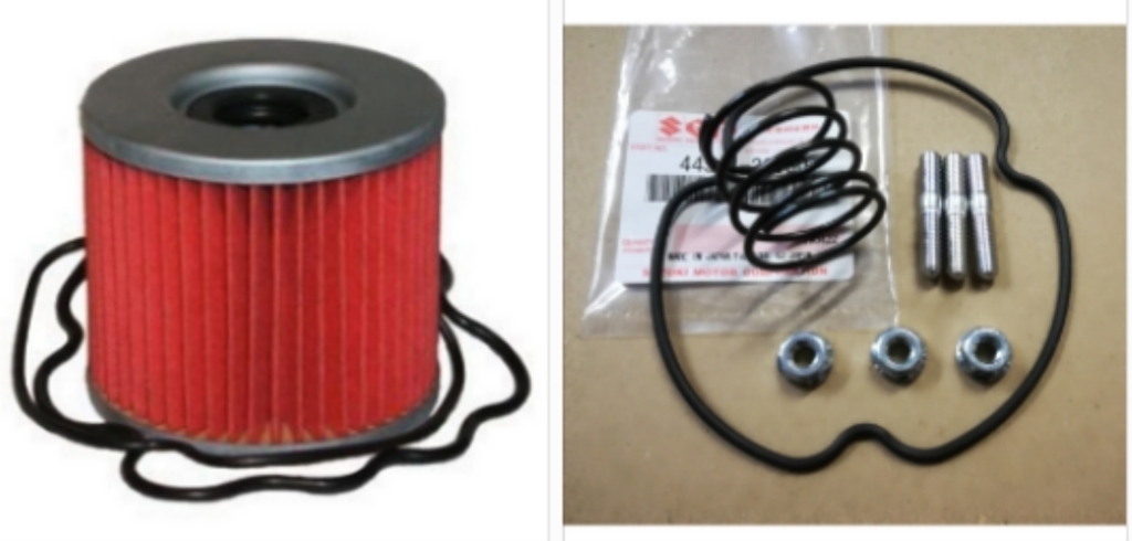 PayPayGS400 GS550 GS400L GS425 GSX400E GSX250E ザリ ゴキ GSX400F オイル フィルター カバー スタッド ボルト エレメント カバー 部品 拍卖