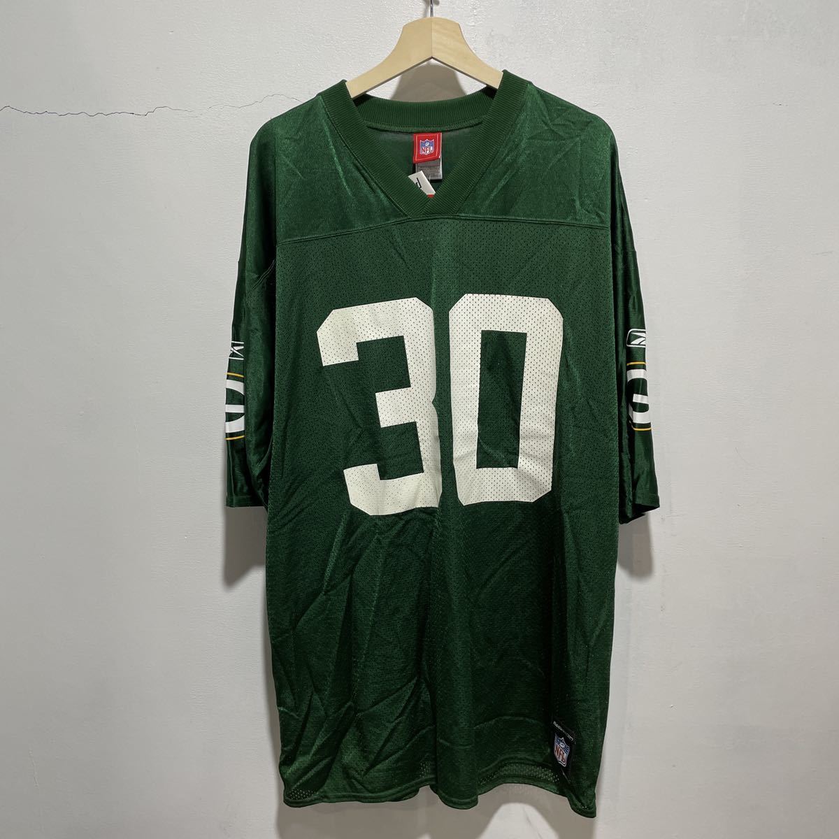 ☆送料無料☆デッドストック☆NFL☆グリーンベイパッカーズ☆Reebok☆フットボールT☆拍卖