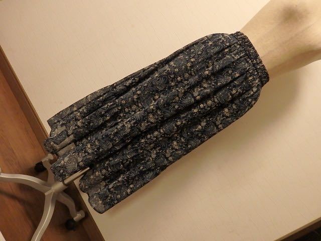 【新品】★ユニクロ 花柄&ペイズリー シフォンティアード ロングスカート/Joy of Print★拍卖