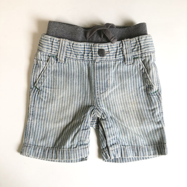 【baby Gap】ベイビーギャップ ヒッコリー柄 ショートパンツ サイズ 80拍卖