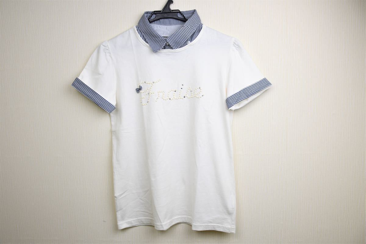 ポンポネット 衿つき 半袖Tシャツ 160cm 未着用拍卖