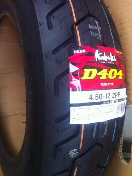 新品450-12 MAGUNA50リアタイヤ+チューブセット拍卖