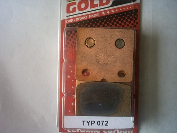 新品送料込GOLD frenデイスクパットモトグッチリアSP1000 072拍卖