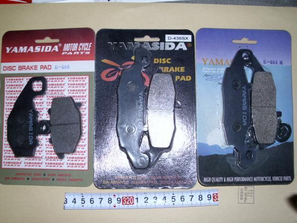 新品送料込ゼファーXG1ブレーキパット前後輪1台分3セット拍卖