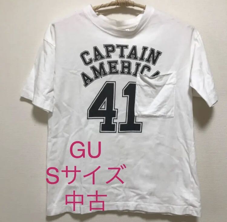 中古 GU レディースSサイズ 白Tシャツ拍卖