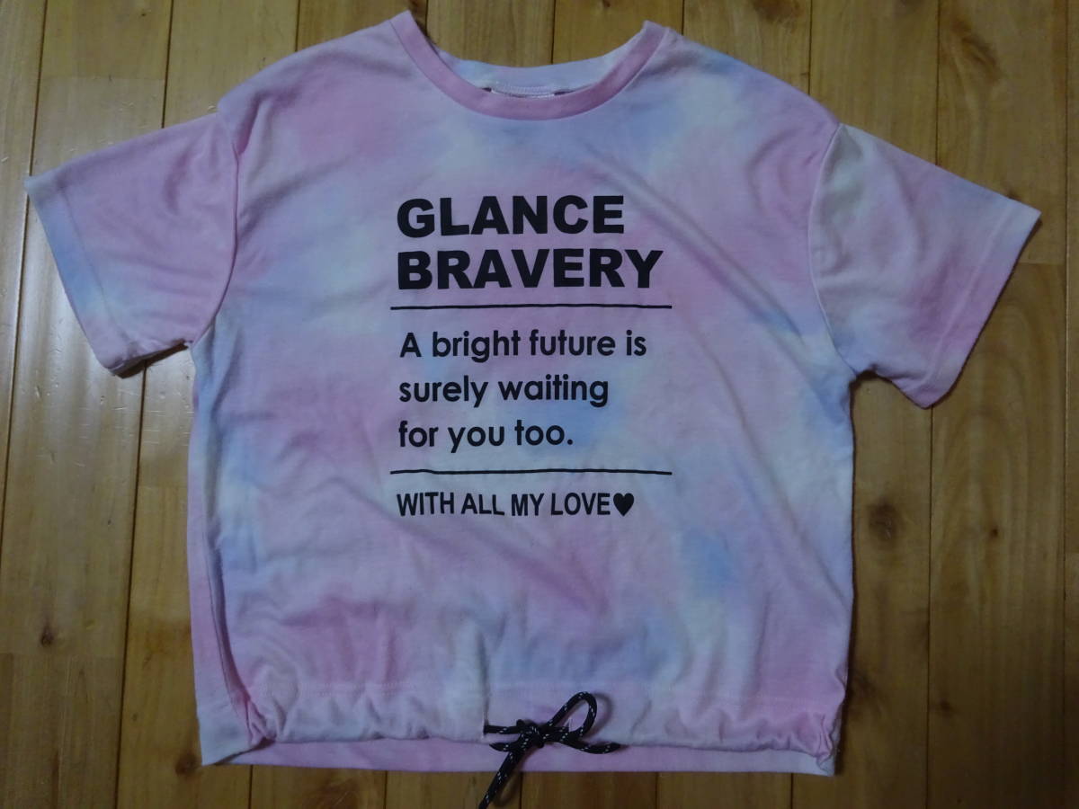 ★ SPACE OPERAのピンク系半袖カットソー150cm ★USED拍卖