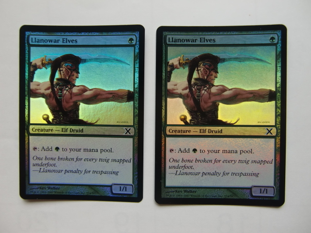 1 バイン MTG ラノワールのエルフ/Llanowar Elves foil 英語2枚拍卖
