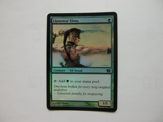 2 バイン MTG ラノワールのエルフ/Llanowar Elves foil 英語1枚 9ED拍卖