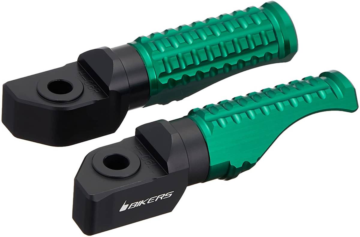 BIKERS バイカーズ ホンダ GROM レブル250 500 CB250R リアフットレスト タンデムステップ アルミ削り出し グリーン BK-H0419-GRN拍卖