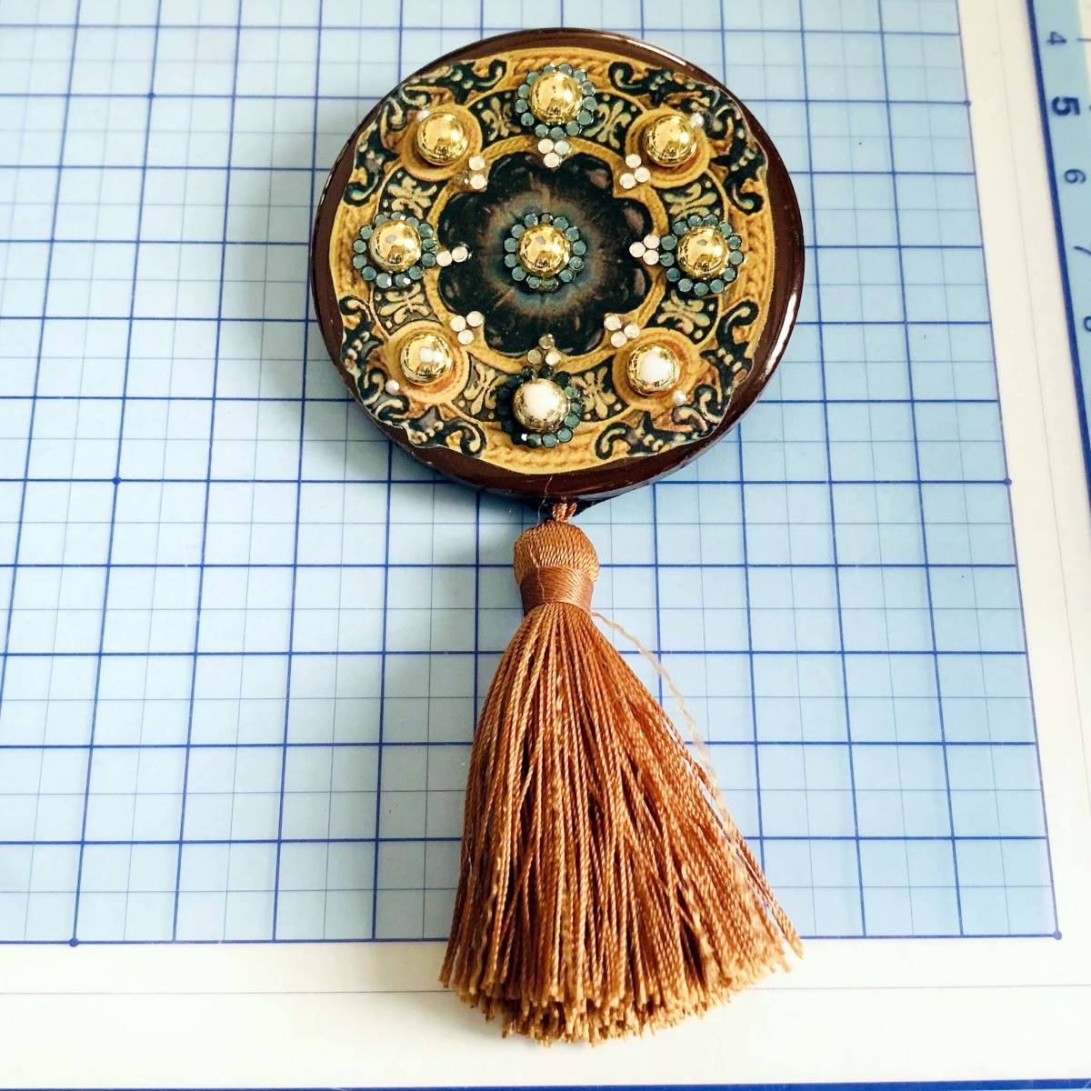 美品 ハンドメイド 手作り ブローチ NO.5250拍卖