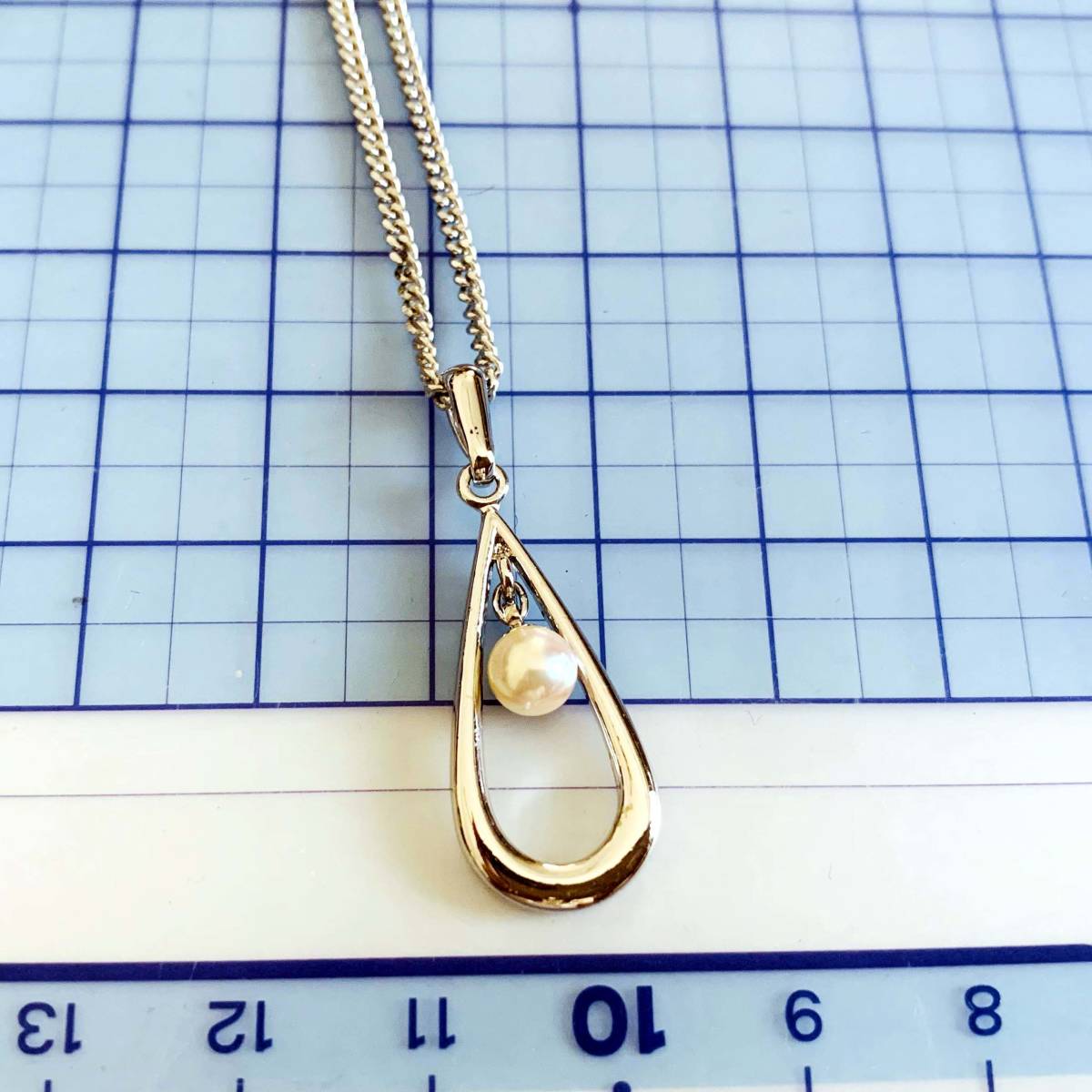 未使用に近い 天然真珠パール シルバー銀製 ネックレス No.S390拍卖