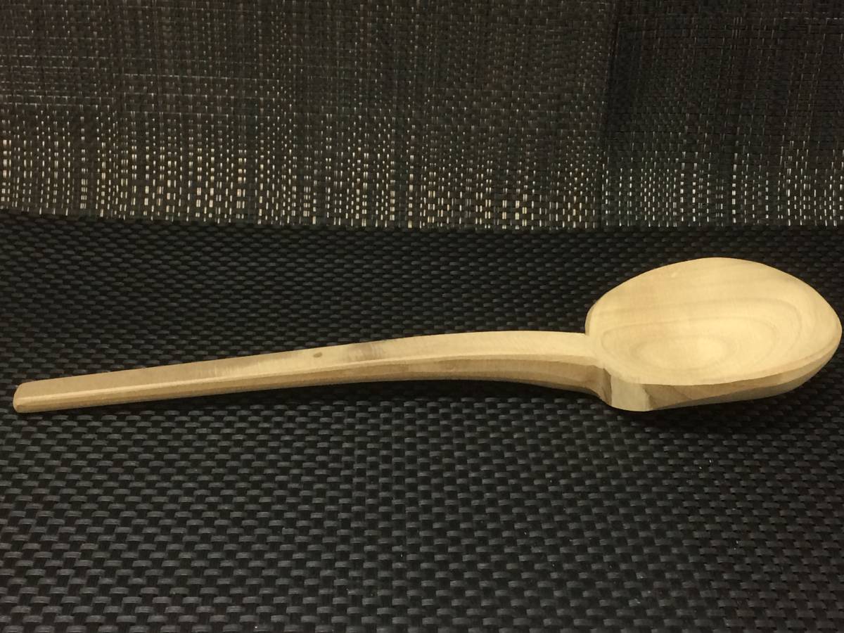【即決】頑丈!30cm 手彫り 木製しゃもじ 汁杓子 アンコなどの練り物に拍卖