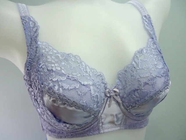 【KCM】bra7-B75★新品★recit ビーマインド 高級補正 ブラ B75 アドリアンパープル拍卖