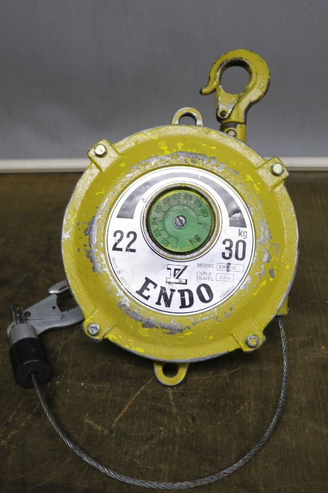 遠藤工業 スプリングバランサー EW-30 容量範囲22~30kg ストローク1.5m 動作確認済 即決価格.拍卖