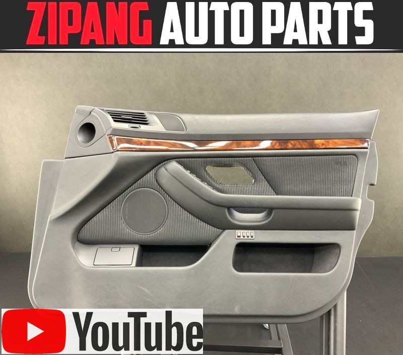 BM053 E39 DT25 525i Mスポーツ 後期 右フロント ドア トリム/内張り ◆合皮/ブラック ★程度まあまあ 【動画あり】○拍卖