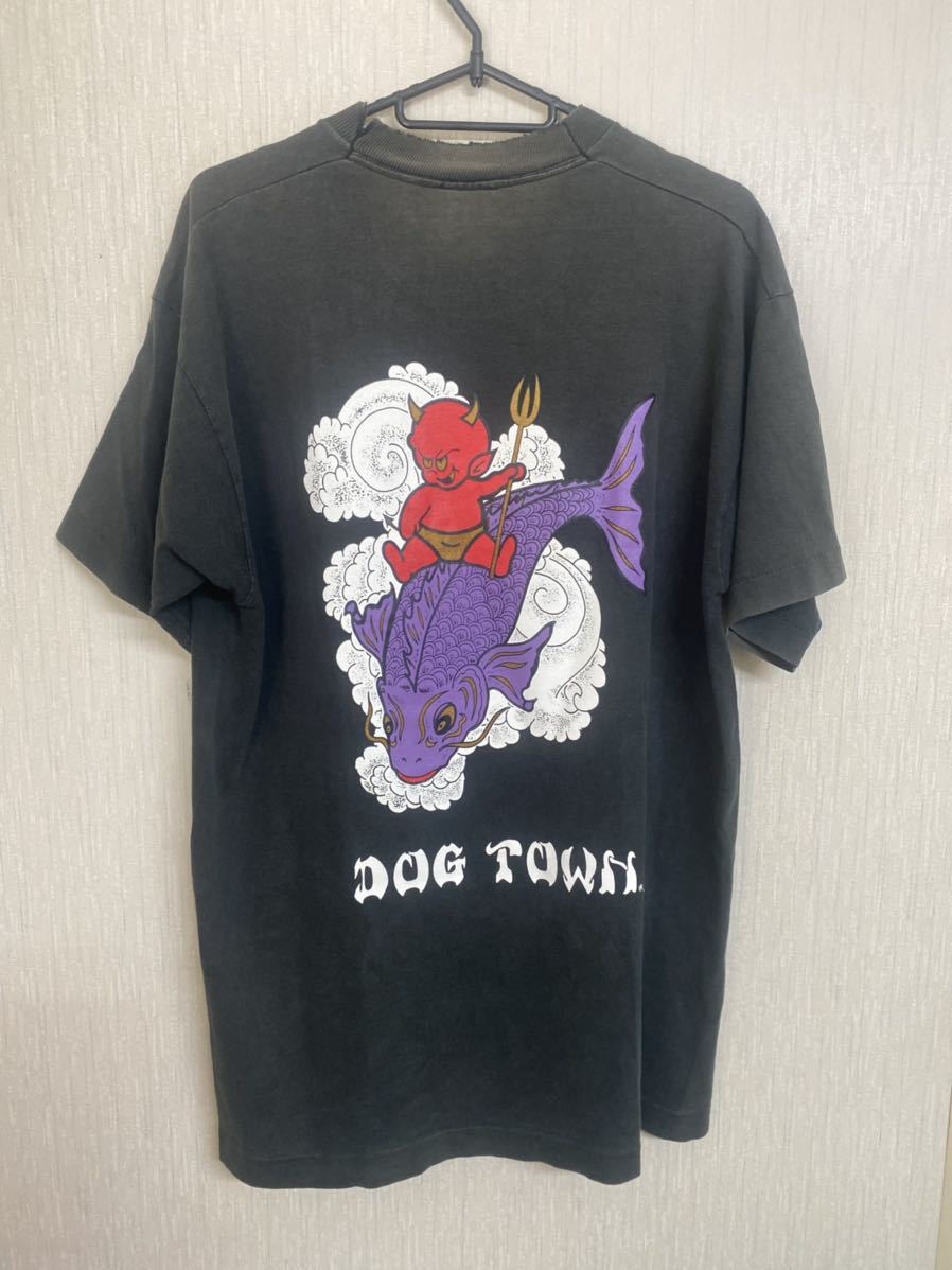 90'S 当時物 DOG TOWN Tシャツ ヴィンテージ サイズL オールドスケート パウエル ドッグタウン シングルステッチ拍卖