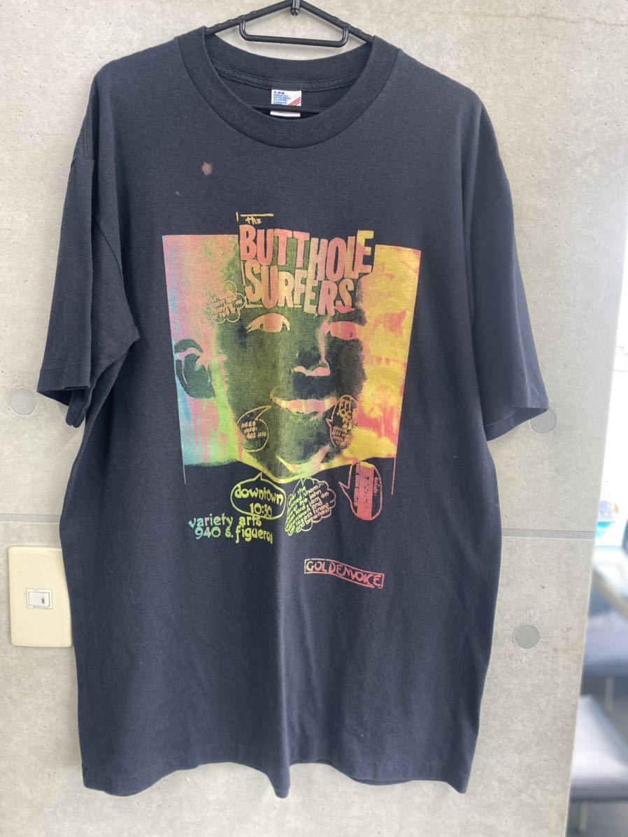 90'S 当時物 BUTTHOLE SURFERS Tシャツ ヴィンテージ サイズXL バンドTシャツ USA製 シングルステッチ 拍卖