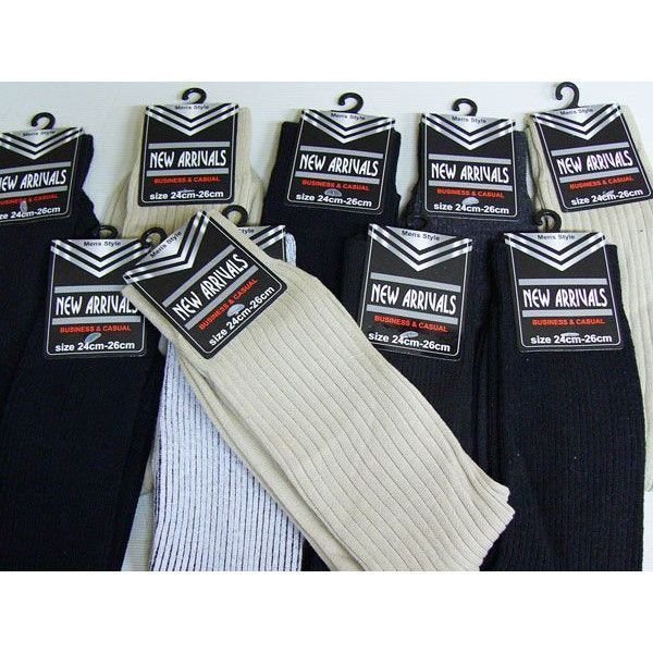 紳士靴下 カジュアル&ビジネスソックス NEW ARRIVALSx10足セット/卸拍卖