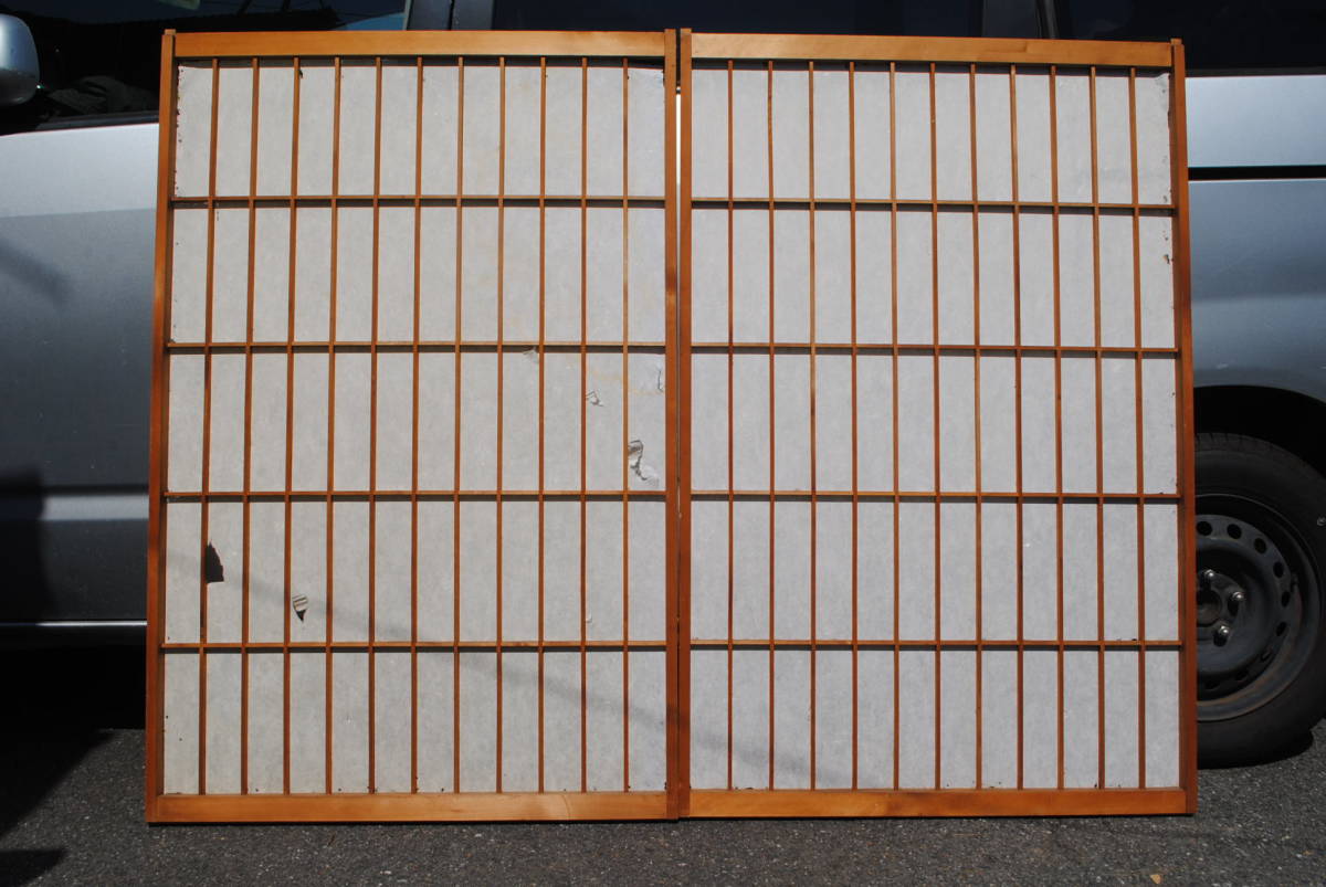 M1 二枚組 明り取り 窓用 障子 1311x855x30ミリ拍卖