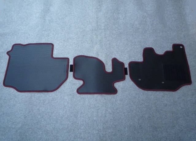 ハイエース200系/レジアスエース ワイド/6人乗/スーパーロング フロントマット(ゴム・ラバー)☆縁糸カラー選べる3色☆ 新品M-2-rw拍卖