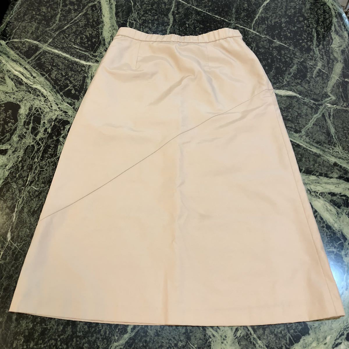 【美品】KORET★コレット ロングスカート 11号 Mサイズ〜Lサイズ ライトベージュ 台形スカート拍卖