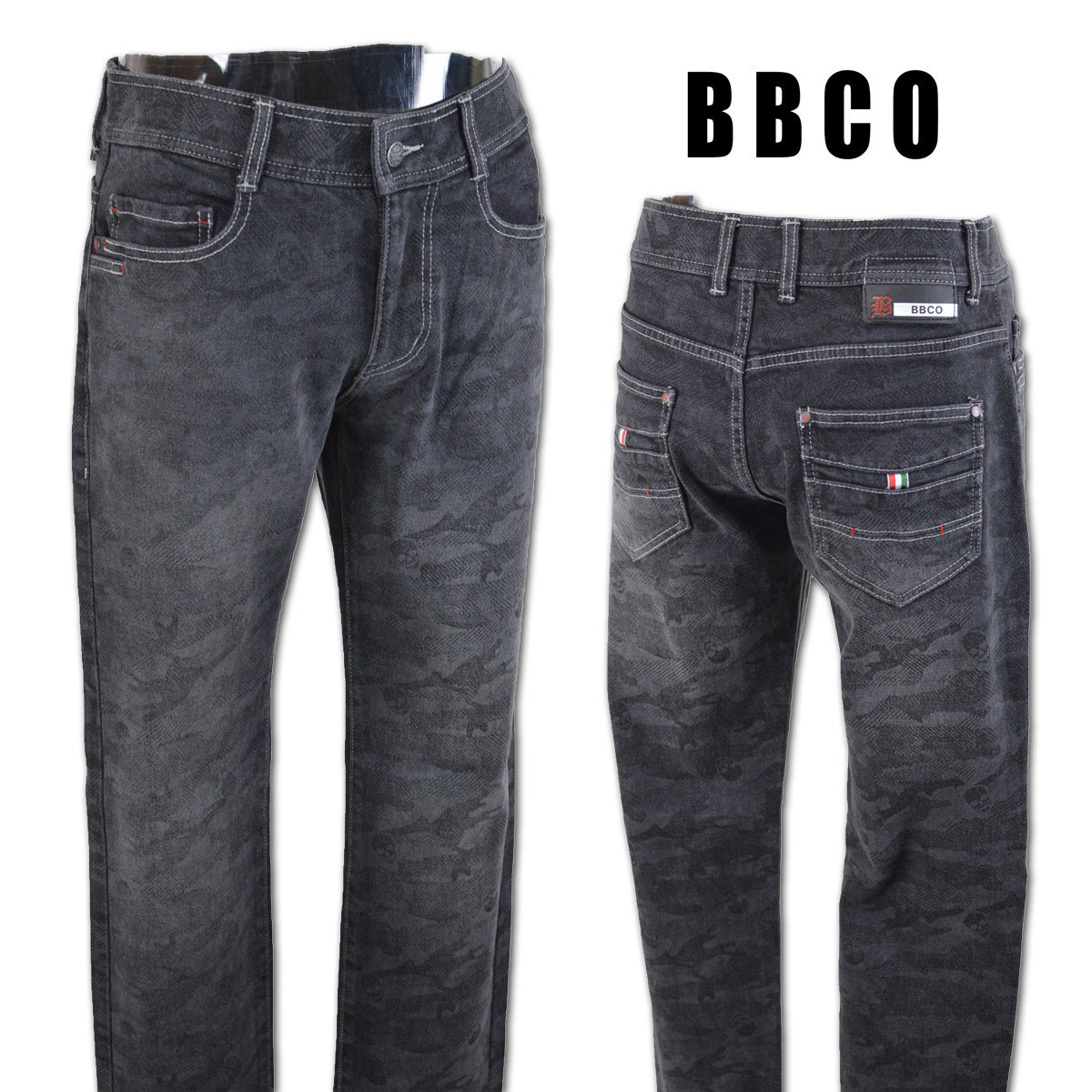 3割引【BBCO ビビコ】メンズ ジーンズ 82cm 黒 15-5305-01-05 アンジェロ カジュアル ジーパン おしゃれ かっこいい 上質素材 @拍卖