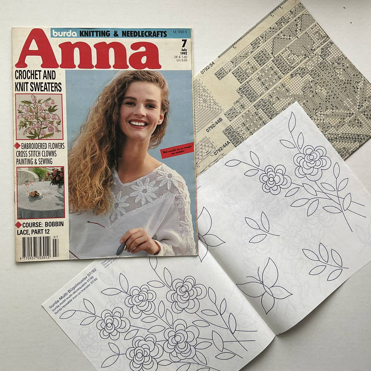 手芸本■ARTBOOK_OUTLET■73-160★送料無料 ブルダ アンナ 刺繍 クロスステッチ クロッシェ ニット 図案 チャート アイロン転写紙 入手困難拍卖