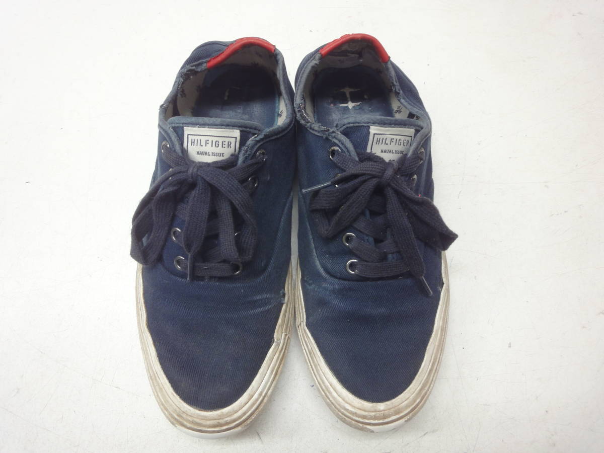 送料無料☆TOMMY HILFIGER/トミーヒルフィガー◆メンズ キャンバス スニーカー◆26.5cm◆FM02670#40615hk646拍卖