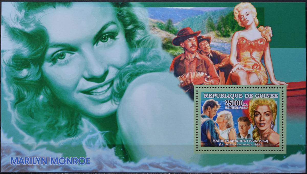 「BRI83」ギニア切手 2006年 マリリンモンロー拍卖